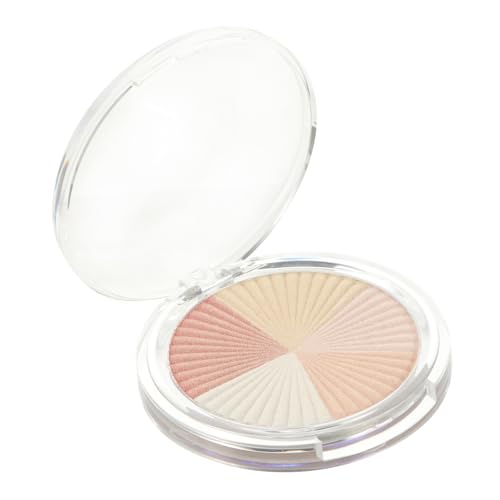 VICASKY 5-Farben Schattierungspuder Highlighter Presspuder für Frauen Gesichtsschimmerpuder Leichte Foundation für Professionelles Make Up für Hochzeiten und Partys von VICASKY