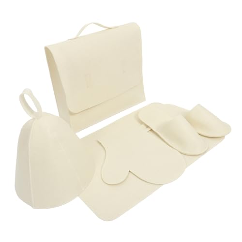 VICASKY 1 Set Sauna Duschhaube Handschuhe Slipper Aufbewahrungstasche Hut Sauna Schweißableitender Hut Saunahut Aus Wolle Aber Sauna Kopfbedeckung Saunahaube Wiederverwendbare VICASKY 1 Set Sauna Duschhaube Handschuhe Slipper Aufbewahrungstasche Hut Sauna Schweißableitender Hut Saunahut Aus Wolle Aber Sauna Kopfbedeckung Saunahaube Wiederverwendbare von VICASKY
