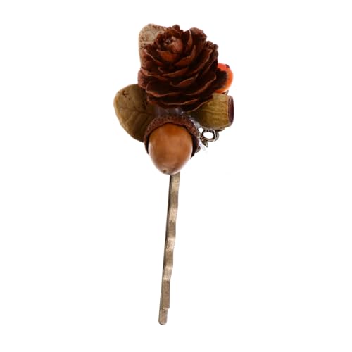 VICASKY 1 Stück Ananashaarklammern Vintage Haarnadel Handgemachte Haarnadel Für Mädchen Haarzubehör Herbst Haarspange Retro-haarspange Haardekoration Vintage Hair Clip Blätter von VICASKY