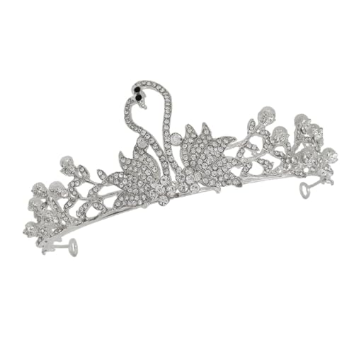 VICASKY 1 Stück Haarreif für Eleganter Haarschmuck mit Funkelnden Strasssteinen Accessoire für Geburtstagsfeiern und Besondere Anlässe Silber von VICASKY