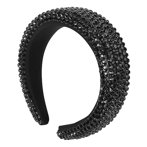 VICASKY Strass Haarreif Haarschmuck Frauen Kopfbedeckung Hochzeit Stirnband Glänzendes Band Damen Mädchen Anlass Geburtstag Valentinstag Jubiläum Retro Stil Königliche Accessoires von VICASKY