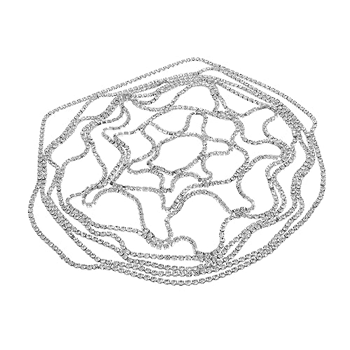 VICASKY Hochzeitshaarband Mit Strass Für Braut Kopf Kette Partyhaarschmuck Damen Kopfschmuck Zug Hochzeitsschmuck Für Frauen Frisuren von VICASKY
