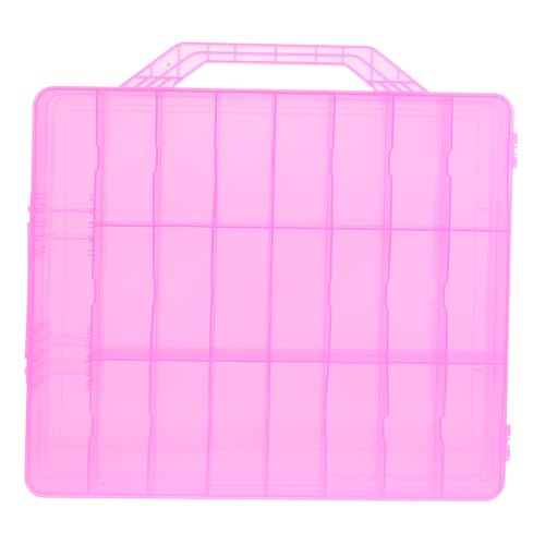 VICASKY 1 Stück Handliche Nagelkunst Aufbewahrungsbox mit Fächern Maniküre Toolbox für Nagellack und Zubehör Stilvoller Organizer für Nagelkunstbedarf von VICASKY