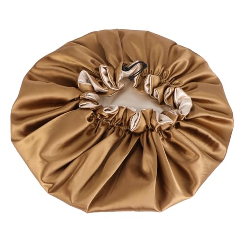VICASKY Duschhaube Für Damen Mädchen Satin Bad Wiederverwendbare Doppel Schicht Dusche Für Gesichtspflege Baden Kochen Hausreinigung von VICASKY