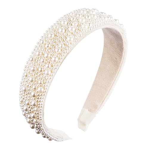 VICASKY 1 Stück Perlenstirnband Abschlussball Zubehör Hochzeit Bobby dekorativ Haarschmuck kopfschmuck eleganter Haarreifen modischer Haarreif Modestirnband Perlhaarief frauen haare von VICASKY