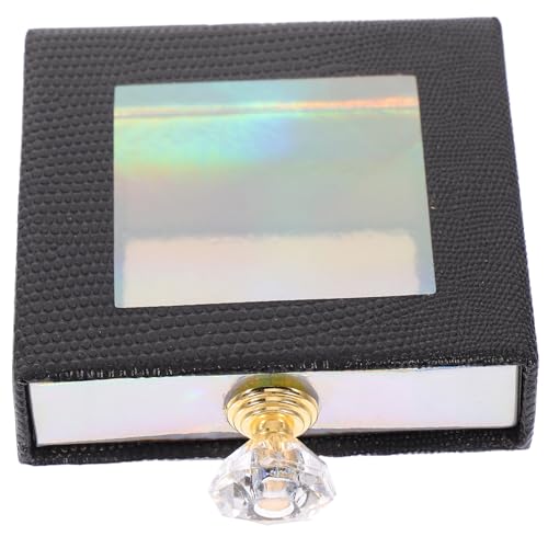 VICASKY 1 Stück Verpackungsbox Für Wimpern Wimpernverlängerung Wimpern-organizer Und Aufbewahrung Wimpernbehälter Falsche Wimpern Wimpernetui Aus Papier Wimpernorganisator Karton Schwarz von VICASKY