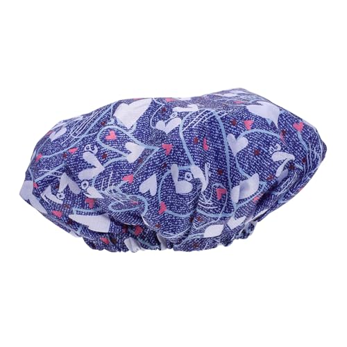 VICASKY Bademütze Für Männer Duschkappe Aus Oxford Peva-materialien Strapazierfähig Mit Druckmuster Für Langes Lockiges Dickes Haar Geeignet Für Männerkopfgrößen von VICASKY