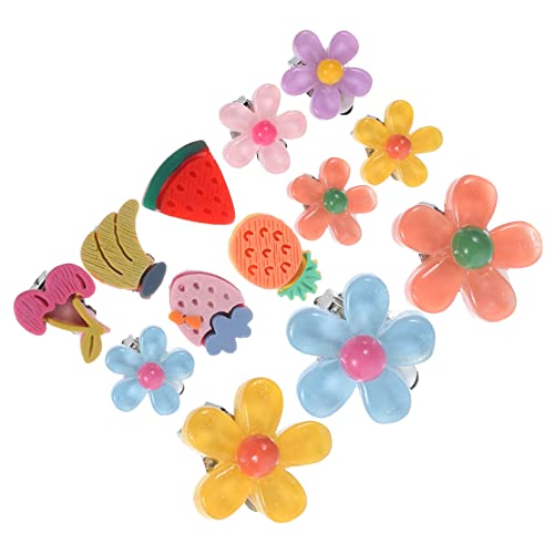 VICASKY 10paare Blumenfrucht Ohrclips Für Mädchen Farbenfrohe Clip Ohrringe Kinderfreundlicher Schmuck Für Partys Und Alltag Leicht Und Hautfreundlich Für Kleine von VICASKY