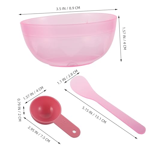 VICASKY 10 Sätze Teiliges Set Rührschüssel mit Löffel und Rührstab aus Kunststoff Vielseitiges DIY Skincare Tool Kit für Einfache Maskenmischung und Anwendung zu Hause und Reisen von VICASKY