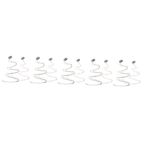 VICASKY 10 Stck. Haarketten mit Funkelnden Strass Quasten Geflochtene Haarclips für Damen und Mädchen Dekorative Haaraccessoires für Pferdeschwanz Zöpfe und Partyfrisuren von VICASKY