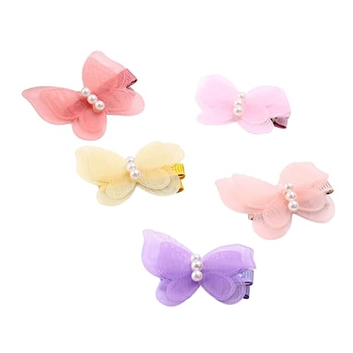 VICASKY Hübsches Haarnadel-set 10-teilig Mädchen-haarspangen Chiffon-schleifenform für Den Täglichen Gebrauch Von Babys und Kleinkindern von VICASKY
