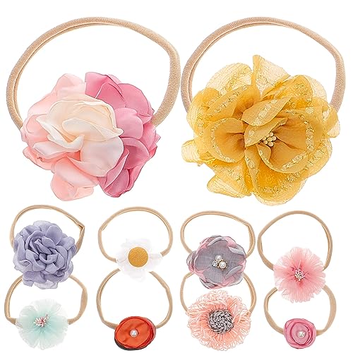 VICASKY 10stücke Teiliges Haarband Mit Blumen-design Für Fotoshooting Und Anlässe Sichere Und Langlebige Junge Mädchen-haarschmuck-accessoires in Verschiedenen Farben von VICASKY