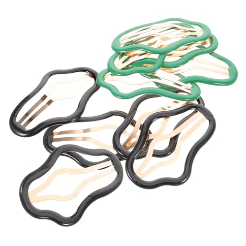 VICASKY 10stücke Snap-haarspangen Süße Wolken-haarspangen Für Frauen Und Mädchen Haarschmuck Für Feines Dickes Und Lockiges Haar Schwarzgrün von VICASKY