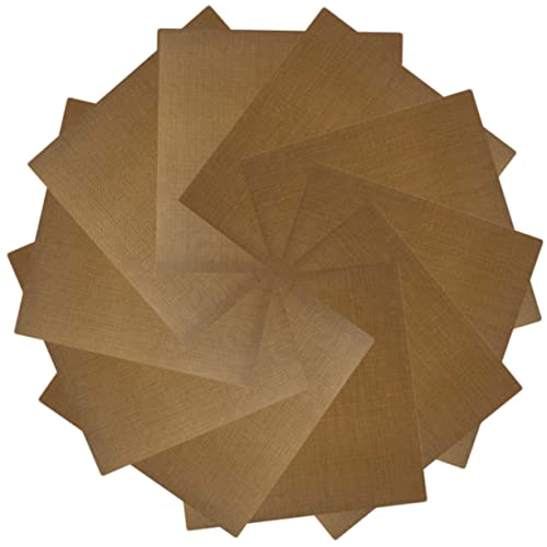 VICASKY 10 Stück Isolierter Perm Sticker Aufkleber Glätteisen Aufkleber Eisstockschießen Beständig Hitze Mini-Flacheisen-Aufkleber Haarstyling -Werkzeuge Glasfasergewebe von VICASKY