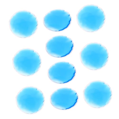 VICASKY 10 Stück Kaltkompresse Heißkompresse Augenmaske Augenlid Gesichtspflege Für Patch Pads Schlafmasken Kühlung Cool Eye Pad Gel Blau von VICASKY