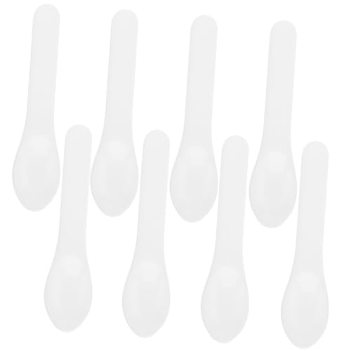 VICASKY 10 Stück Kosmetikspatel aus Langlebigem Kunststoff Cremespatel und Löffel für Hautpflegecreme und Serum zum Gleichmäßigen Auftragen und Probenentnahme Praktisch für DIY Make Up von VICASKY