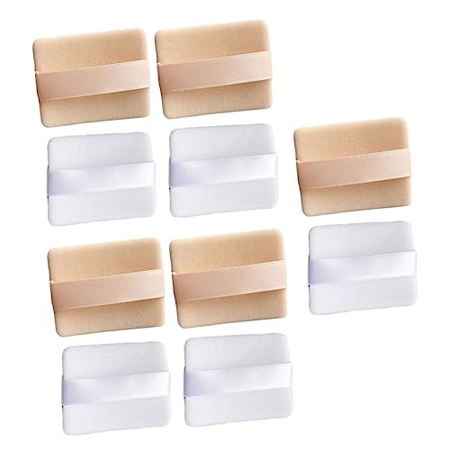 VICASKY 10 Stück Puderquaste schmink set schminke set make up face powder Schminkwerkzeug Beflockung Kissen Mischen Mischer Schwamm-Make-up-Puff Gesichts-Make-up-Puff synthetischer Schwamm von VICASKY