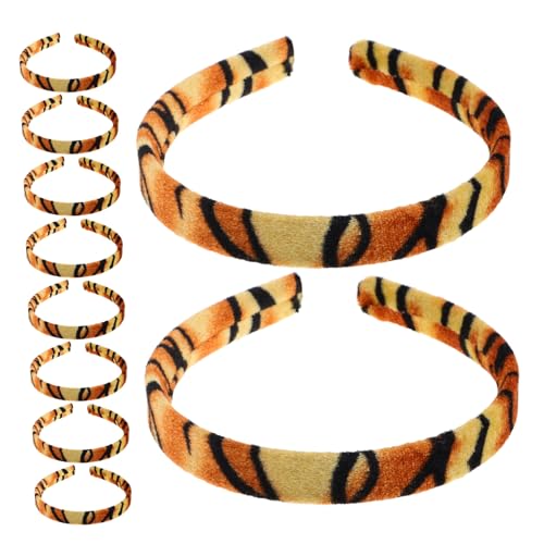 VICASKY 10 Stück Teiliges DIY Stirnband Flaches Stoffband Elastisch Boho Style Western Headbands Komfortabel Langlebig Für Damenhaar Festliche Anlässe Weihnachten von VICASKY