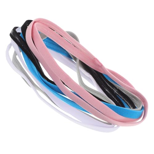 VICASKY 10 Stück Teiliges Elastisches Sport Stirnband für Damen und Herren Rutschfest Schweißabsorbierend Verstellbar Leicht und Schnell Trocknend für Laufen Yoga Fußball und Outdoor von VICASKY