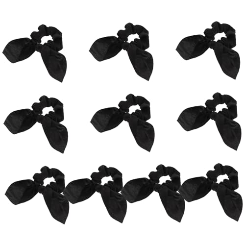VICASKY 10 Stück Teiliges Haargummi mit Elastischen Bunny Ohren Schonend für Haare Flexible Haarschleifen für Frauen und Mädchen Modischer Haarschmuck Angenehm zu Tragen Vielseitig von VICASKY