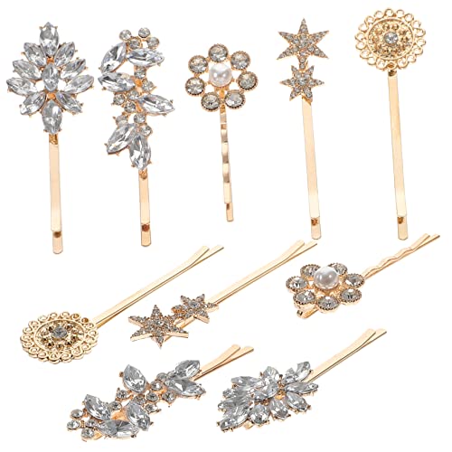 VICASKY 10stücke Strass-haarspangen Für Frauen Dekorative Bobby Pins Mit Strasssteinen Haarschmuck Für Damen Geeignet Für Hochzeiten Bankette Und Partys von VICASKY