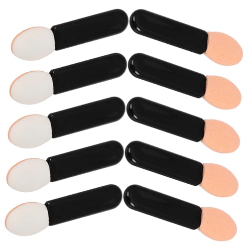 VICASKY 10 Stück Make Up Pinsel Lidschatten Applikatoren für Frauen Weiche Schwämme Vielseitig Einsetzbar für Lidschatten Lipgloss und Concealer von VICASKY