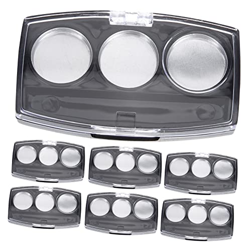 VICASKY 10 Stück Teiliges Transparentes Lidschatten mit Aluminium Pfännchen Kompakter Leerer Lidschattenbehälter für DIY Pigmente Tragbare Kosmetikbox für Lidschatten Lippenstift von VICASKY