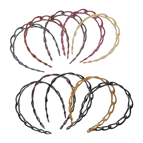 VICASKY 10stücke Haarreifen Mit Kettenmodellierung Für Mädchen Bezauberndes Retro-haarband Für Frauen Stilvoller Haar- Mit Kette Langlebiges Material Leicht Anzulegen Für Party Und von VICASKY