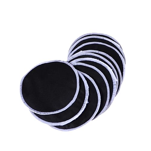VICASKY 10 Stück Wiederverwendbare Make Up Entferner Pads aus Bambusfaser Sanfte Reinigungs Tücher für Augen und Gesichtsmakeup für Empfindliche Haut und Nachhaltige Schönheitspflege von VICASKY