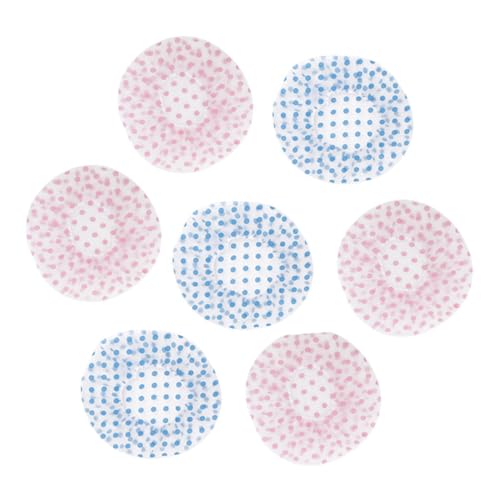 VICASKY 10 Stück Duschhauben Aus Langlebigem Material Wiederverwendbare Badekappen Für Damen Und Herren Für Dusche Und Schlafen in Rosa Und Blau Mit Mustern von VICASKY