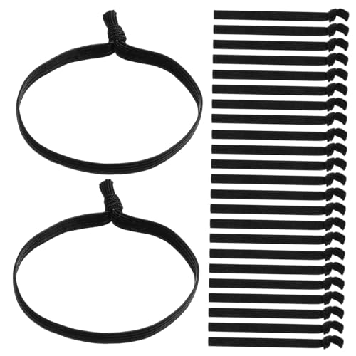 VICASKY 100stücke Flache Elastische Haargummis Für Männer Und Frauen Kleine Haarbänder Ohne Beschädigung Für Dickes Haar Rutschfeste Haargummis Für Verschiedene Frisuren von VICASKY