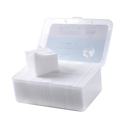 VICASKY 1000 Stück Dünne Hautfreundliche Makeup Pads aus Vliesstoff mit Aufbewahrungsbox Leicht Weich Fusselfrei für Gesicht Make Up Entferner Nagellack und Hautpflege von VICASKY