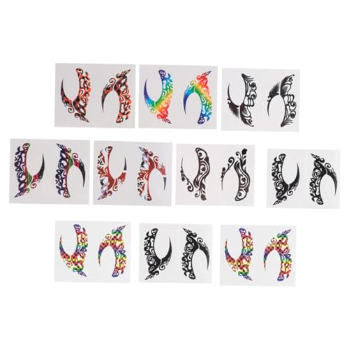 VICASKY 10paare Charmante Festival-augen-aufkleber Mädchen-wimpern-aufkleber Party-zubehör von VICASKY