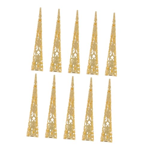 VICASKY 10stücke Hohle Krallenring Finger Spitze Schutz Tanznägel Cosplay Accessoires Für Frauen Mädchen von VICASKY