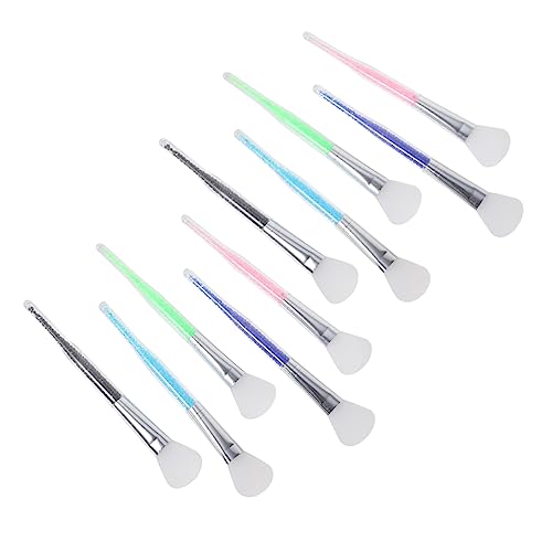 VICASKY 10stücke Silikon Gesichtsbürsten Fan Pinsel Für Sanfte Gesichtsmaske Anwendung Wiederverwendbar Einfach Zu Reinigen Für Hautpflege Und Schönheitsbedarf von VICASKY