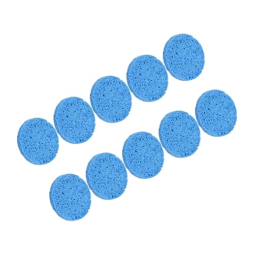 VICASKY 10stücke Gesichtsreinigungsschwämme Aus Holzpulpe Effektive Make-up Entferner Für Hauttypen Sanfte Natürliche Reinigungsschwämme Blau Für Tägliche Gesichtsreinigung von VICASKY