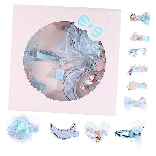 VICASKY 10stücke Haarspangen Für Mädchen Mehrzweck-kopfbedeckungen Haarschmuck Praktische Haardekorationen Blau Aus Hochwertigem Material von VICASKY