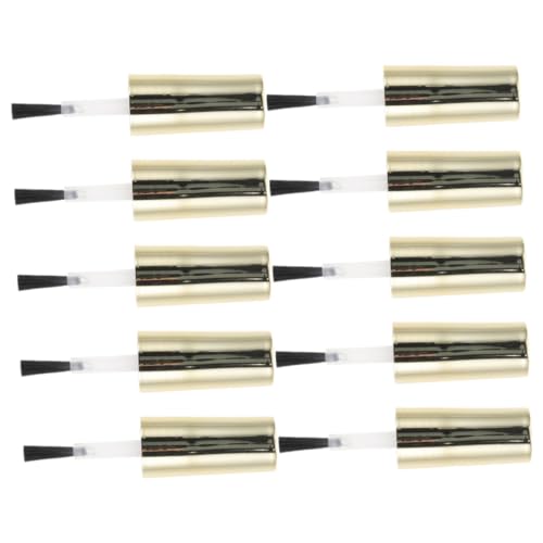 VICASKY 10stücke Nagel Gel Flaschenverschlüsse Ersatz Nagellack Flaschenkappen Mit Pinsel Für Nagelstudios Und Kosmetikprodukte von VICASKY