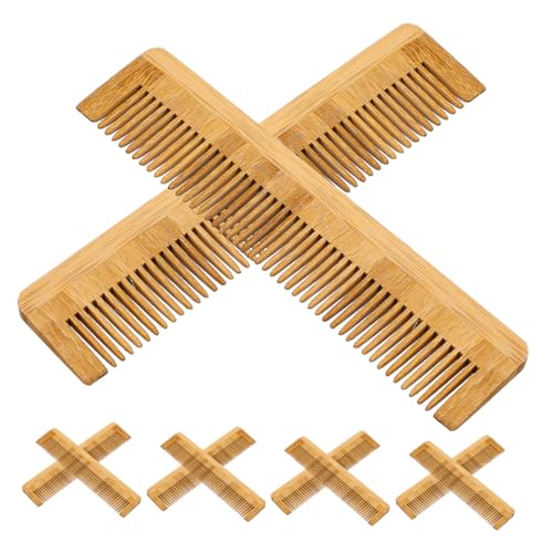 VICASKY 10stücke Bambus Haarkämme Für Damen Und Herren Entwirrungs Und Haarstyling-kämme Mit Feiner Zahnung Kompakt Und Tragbar Für Reisen Und Hotelgebrauch von VICASKY