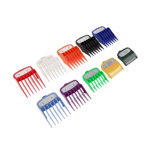 VICASKY 10stücke Teiliges Set Farbcodierte Haarschneider Aufsteckkämme Universelle Clipper Guards Für Präzises Trimmen Und Haarschnitt Geeignet Für Männer Und Friseure von VICASKY