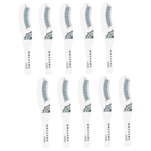 VICASKY 10stücke Wimpernlineal Aus Papier Wimpernmesswerkzeug Wimpernlängenlineal Wimpernkrümmungsgradlineal Wimpern-bastelwerkzeug Für Wimpernverlängerungen Wimpernlineale Wimpernmessline von VICASKY