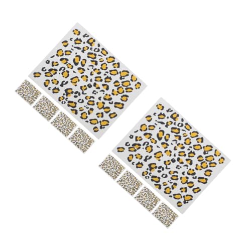 VICASKY 12 Blatt Temporäre Realistische Leopard Transferfolien Zarte Wasserlösliche Aufkleber für Körper Einfach Anzubringen Entfernen Vielseitig für Partys Kostüme und Erwachsene von VICASKY