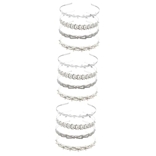 VICASKY 12 Stck. Teiliges Braut Haarband Stil Haarschmuck Hochzeitsstirnband für Frauen Eleganter Kopfschmuck Abendparty Abschlussball Zubehör von VICASKY