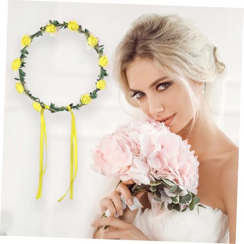 VICASKY 12 Stck. Teiliges LED Blumenkranz Leuchtender Haarschmuck aus Bunter Blühender Kopfschmuck für Frauen Mädchen Geeignet für Partys Hochzeiten Festivals und Geburtstage von VICASKY
