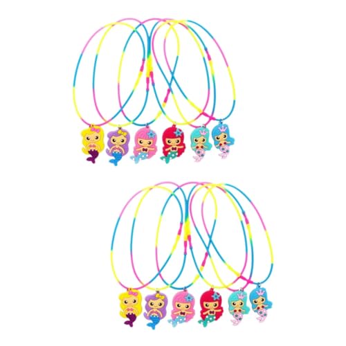 VICASKY 12 Stk Kreatives Kinderspielzeug Mädchenspielzeug Kinder Verkleiden Halskette Schmuckhalskette Meerjungfrauenkette Für Mädchen Kleines Geschenk Europäisch Und Amerikanisch von VICASKY