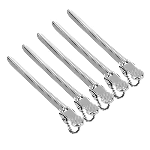 VICASKY Edelstahl Haarspangen 12 Stück Feste Clips Entenschnabel Haarnadeln Für Friseure Leicht Und Platzsparend Haarschneider Zubehör Für Damen Und Herren von VICASKY