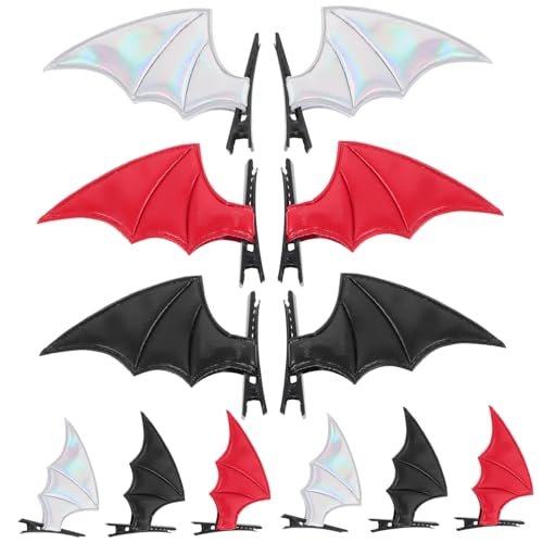 VICASKY 12 Stück Haarspange Dekorative Haarspangen Kleine Haarspangen Ausgefallene Haarspangen Damen Fledermaus Haarnadeln Fledermaus Accessoires Haarspangen Haarschmuck Für von VICASKY