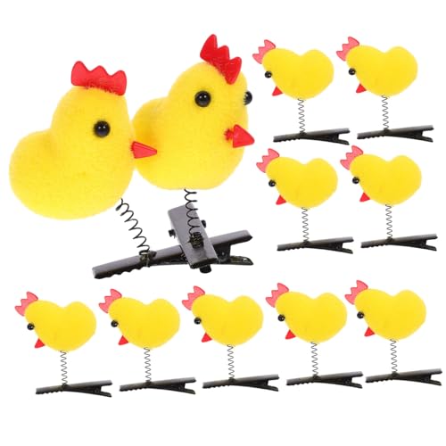 VICASKY 12stücke Teiliges Hühnchen Haarclips Niedliche Haarklammern Für Mädchen Und Frauen Robuste Und Praktischen Haarschmuck Für Hochsteckfrisuren Brötchen Und Zöpfe von VICASKY