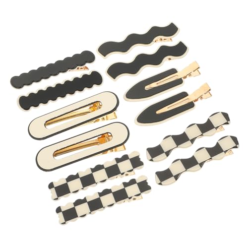 VICASKY 12 Stück No Trace Haarspangen Styling Billed Haarspangen Style Pins Friseurklammern Für Haare Dicke Haarspangen Für Make Up Anwendung Haarklammern Für Mädchen Acryl von VICASKY
