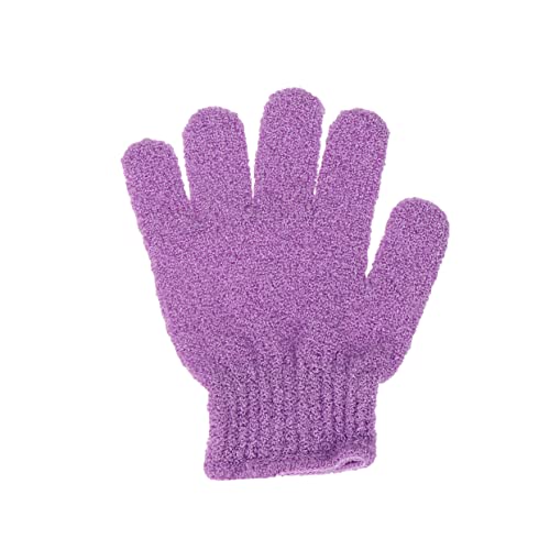 VICASKY 12 Stück Peeling Badehandschuhe Fünf Finger Duschhandschuhe für Körperpeeling Weiche Nylon Exfoliating Gloves Mischfarben für Damen und Herren von VICASKY